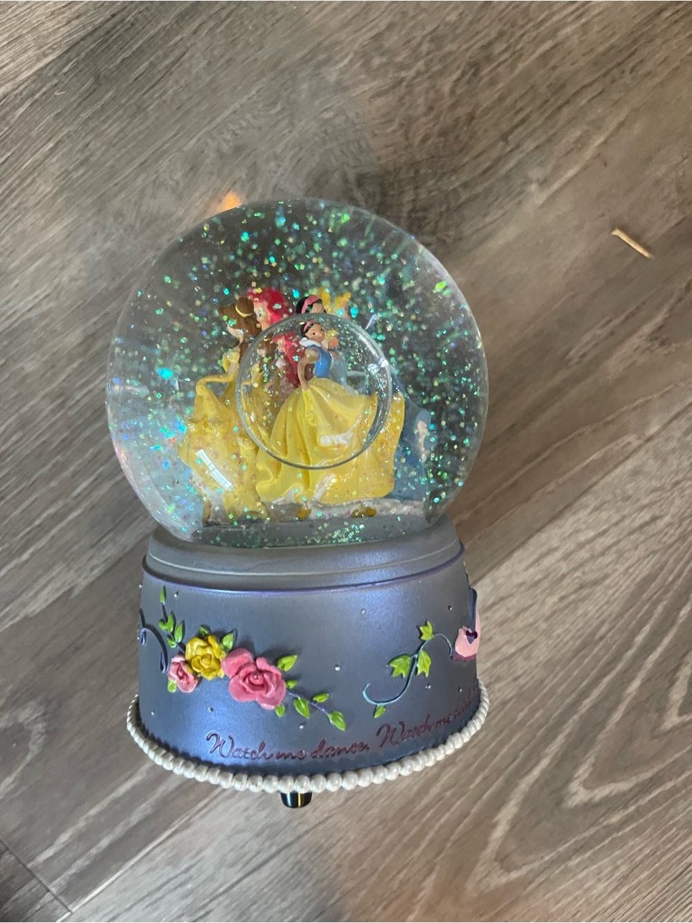 Disney Enchanted Princess Musical Snowglobe - Enesco Fur Elise Song